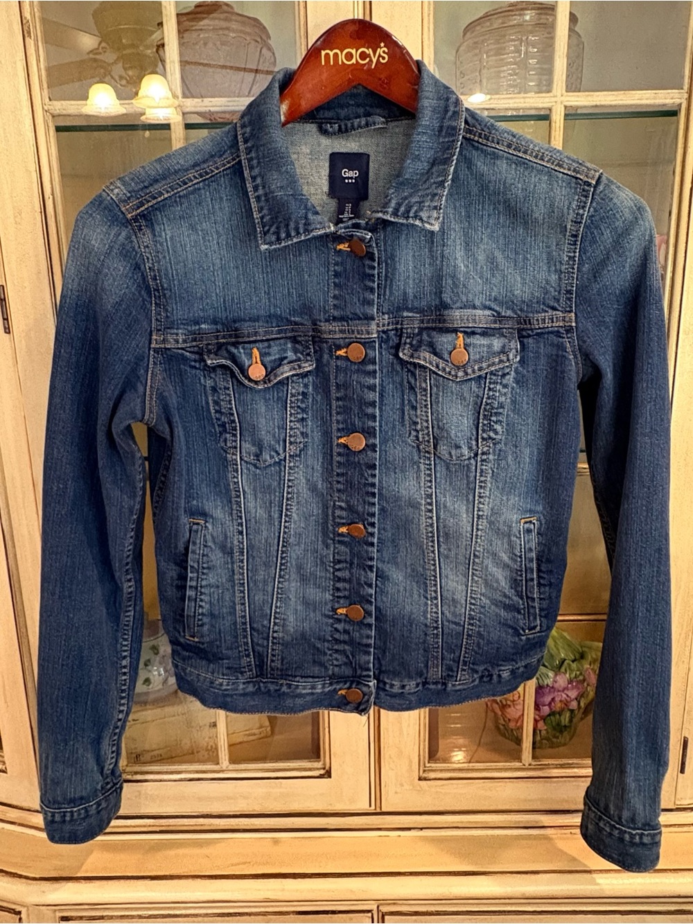Gap Women's Cotton Classic Blue Denim Jacket